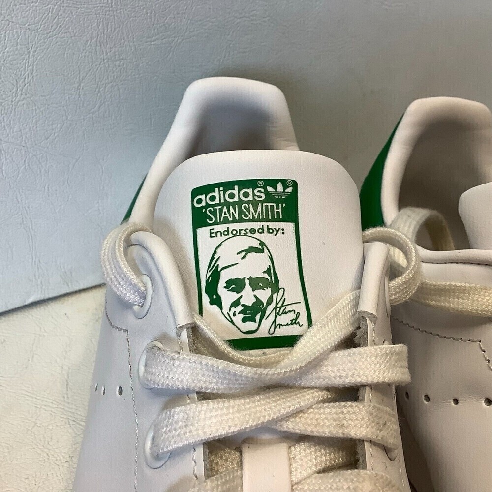 Women's Adidas Stan Smith White/Green Athletic Shoes Lace Up Size 9 APC011001 - Picture 8 of 12